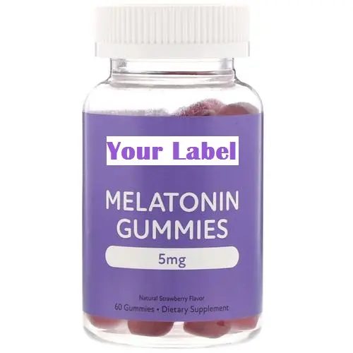 שינה היטב melatonin טבעוני gummies מותאם אישית נוסחא רך סוכריות oem
