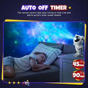 Astronot yıldız Galaxy projektör, uzay yıldızlı gece lambası bulutsusu tavan projeksiyon lambası ile zamanlayıcı ve uzaktan - Product Image 4