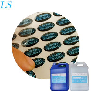 LS esnek tek parça hızlı tedavi Uv tutkal dayanıklı yapıştırıcı Doming reçine 3D Doming çıkartmalar, adı rozeti ve grafik - Product Image 1