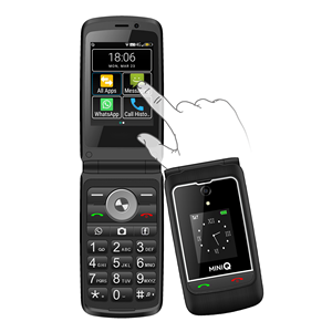 TIQ U.<strong>S</strong>. Region 4G Smart <strong>Flip</strong> T Mobile Phone At&amp;t Phone Google Play Android MTK6739 Key Input Multilingual Smart Phone - Product Image 5