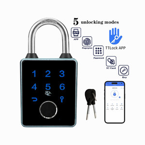 Heavy Duty Smart Fingerprint <strong>Key</strong> Backup Weatherproof App-Controlled Keyless <strong>Entry</strong> Electronic Combination <strong>Lock</strong> for Outdoor Fence