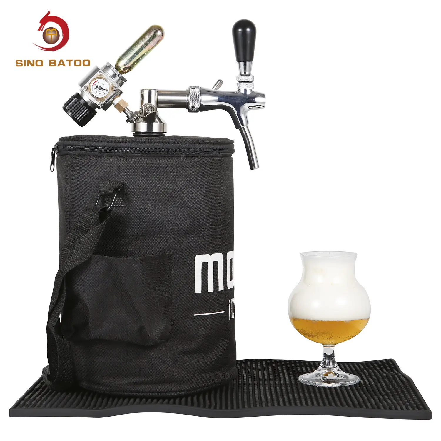 Food Grade 5l Mini Vat Voor Ambachtelijke Dispenser Systeem Verstelbare Bierkraan Met Mini Co2 Regulator Kit