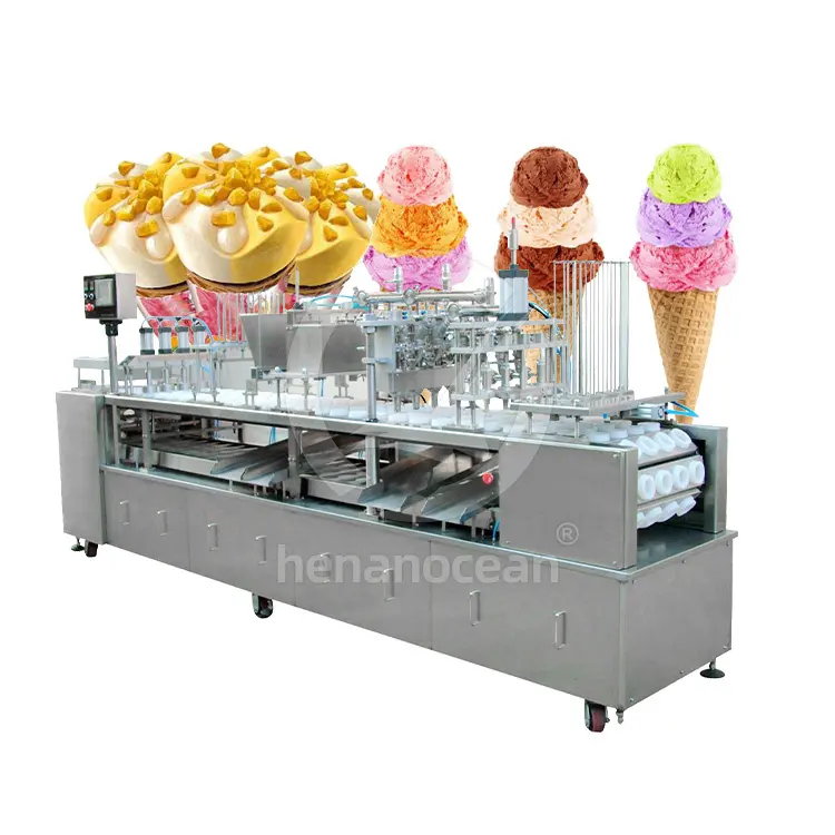 Macchina automatica per il gelato a cono e tazza