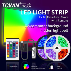 tcwin Kit USB IP20 IP65 Home Decoration Hot <strong>Selling</strong> 5V Luxury Luces 80 Remote Control SMD 5050 DC 5V TV Backlight 5050 <strong>RGB</strong> <strong>Led</strong> Strip <strong>LED</strong> pro max app control <strong>LED</strong> pro max app control - Product Image 4
