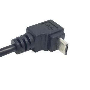 90度28AWG 5线直角5针USB 2.0微型B至5针迷你B USB 2.0适配器数据传输电缆 - Product Image 5