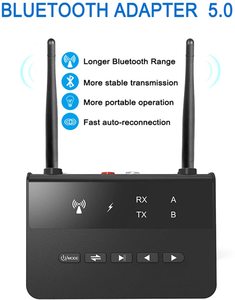 TV Funksender Empfänger blaue Zähne 5.0 Sender Empfänger 2 in 1 Ferns ender Audio RCA AUX Funk adapter