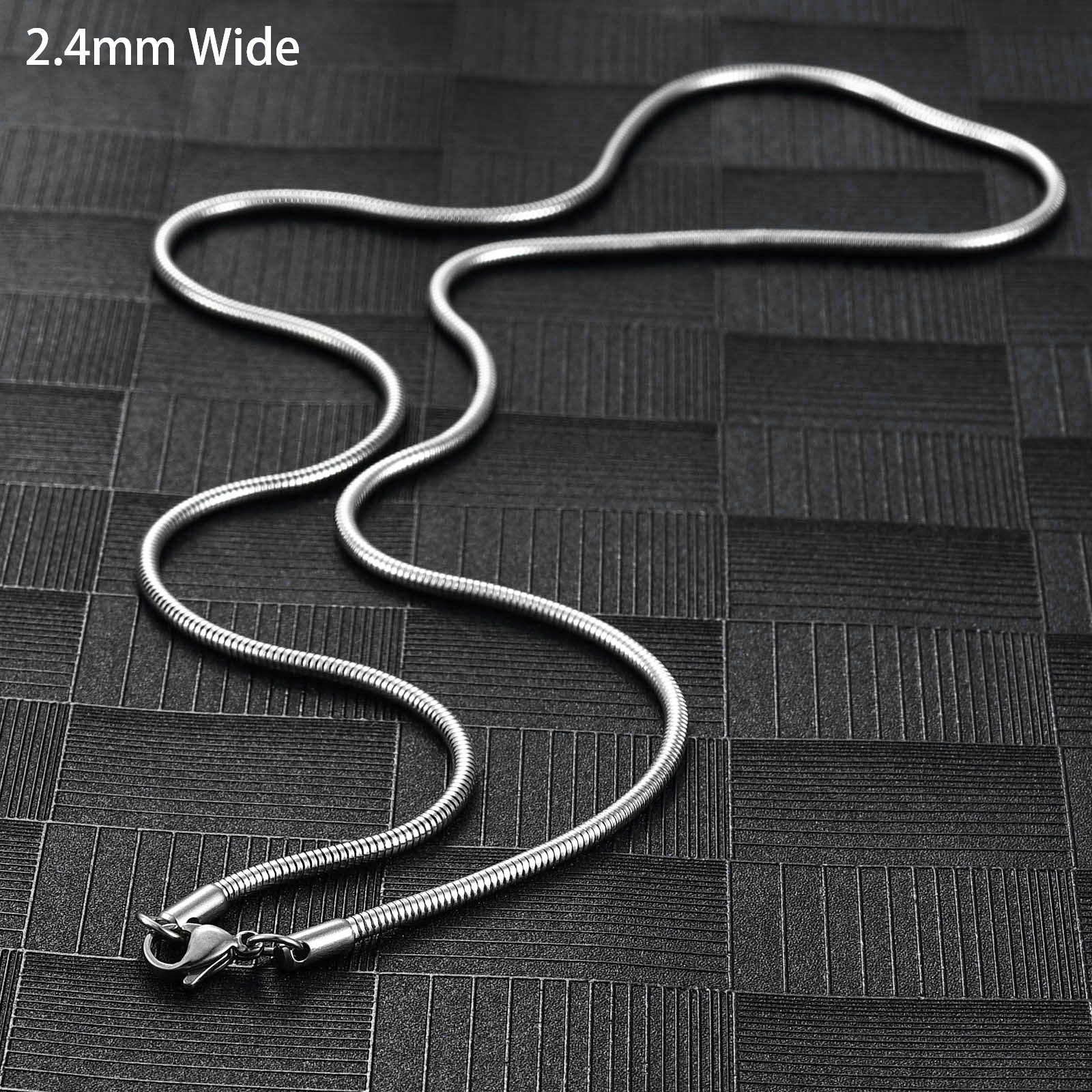 2.4 mm de ancho, color plata