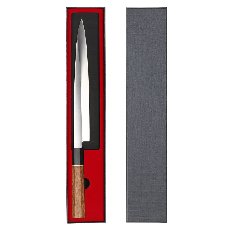 Keukenmes Japan 10 "Klassieke Japanse Stijl Keukenmessen Zwarte Doos 5cr15mov Palissander Handvat Sashimi Mes