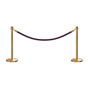 Cổ Điển Vương Miện Bài Hàng Đợi Dây Thép <span class=keywords><strong>Stanchion</strong></span> Vòng Kim Loại Rắn Đứng Đầu Dây Rào Cản - Product Image 5