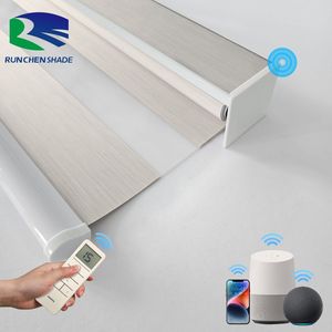 Persianas cebra, rodillo de ventanas francés moderno, instalación integrada con diseño de patrón, cadena, características eléctricas de la casa - Product Image 6