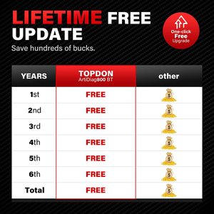 Topdon เครื่องสแกน Obd2เครื่องยนต์ดีเซลสำหรับรถยนต์, เครื่องมือสแกน ArtiDiag800 BT 12V - Product Image 4