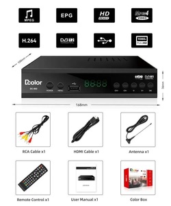 2025 newest TDT Decoder to Colombia DVB-T2 H.264 TV Box FTA Support WIFI EPG <strong>MPEG</strong> 4.<strong>Free</strong> Custom - Product Image 5