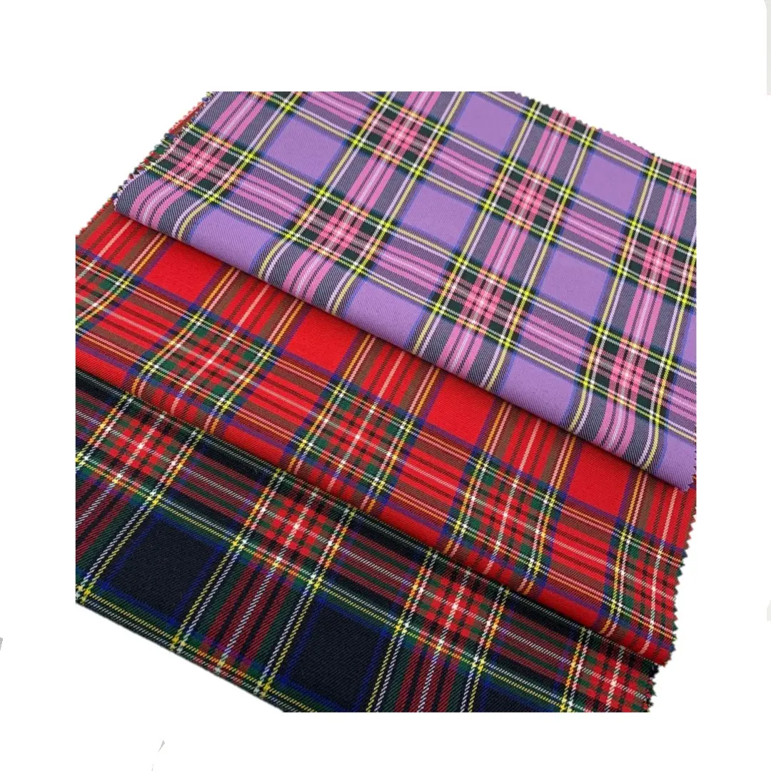 Tecido de desenho clássico da escócia, padrão de tecido