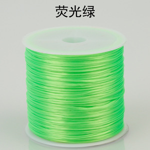工厂现货60米长彩色弹力水晶串珠饰制作100% 涤纶珠饰 - Product Image 3
