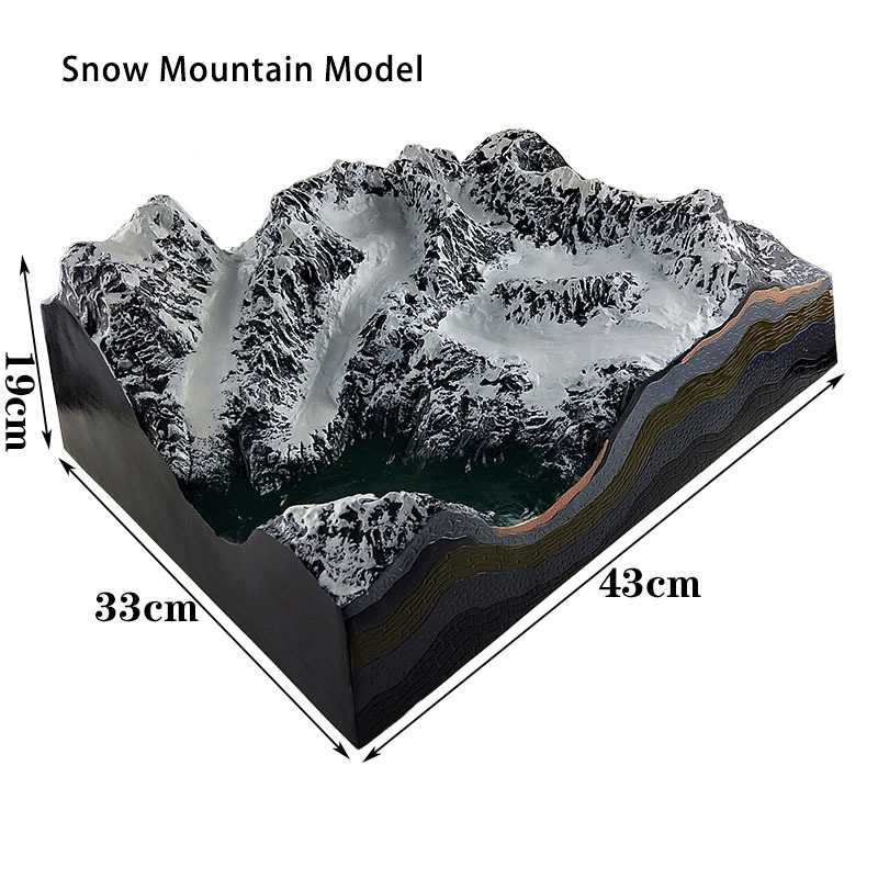 Modelo de montaña de nieve