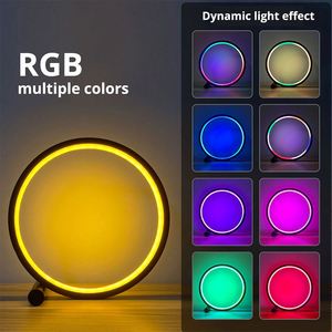 Modern RGB Symphony USB masa lambası akıllı App kontrol LED ışık oyun atmosferi için şık yatak odası - Product Image 2