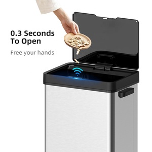 Contenedor de basura de 72L, cubo de basura, Sensor de espacio de lujo, clasificación de cubo de basura, contenedores de cocina, productos para el hogar inteligente