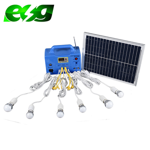 ESG家用户外使用10w便携式发电机太阳能发光二极管灯套件便携式太阳能系统 - Product Image 3