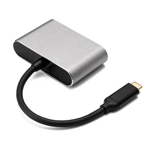 Support 4K <strong>USB</strong> 3.1 C Type <strong>Adapter</strong> <strong>to</strong> <strong>HDMI</strong> VGA 2 in 1 Converter Dongle - Product Image 4