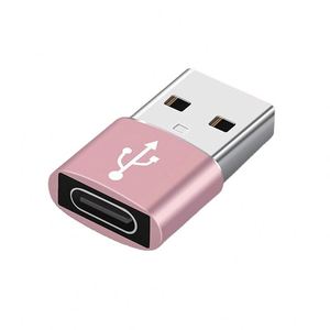笔记本电脑用标准充电数据连接器USB至C型USB 3.1 C型母连接器转换器适配器 - Product Image 1