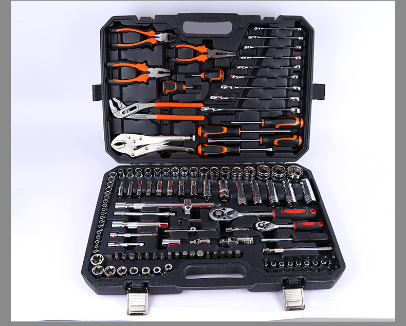 Ensemble de 131 pièces de couleur orange avec 24 dents