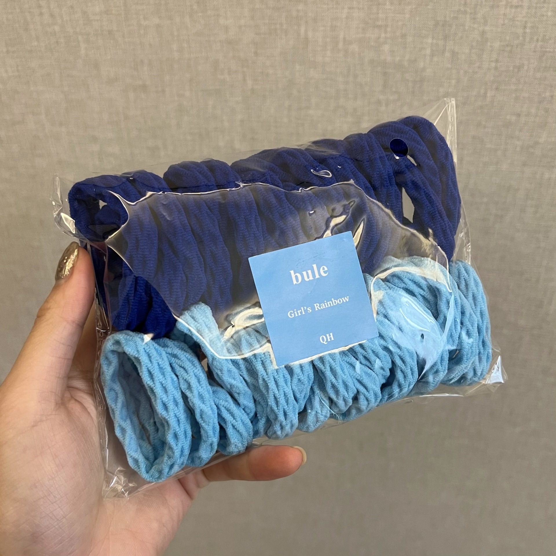 3 losange motif couleur bleu 30 pièces dans un sac