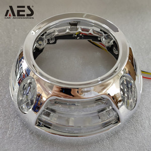 Panamera led kapak için AES dekoratif kapak 3 inç bi xenon projektör lens H4 h7 led far dönüşüm kiti - Product Image 2