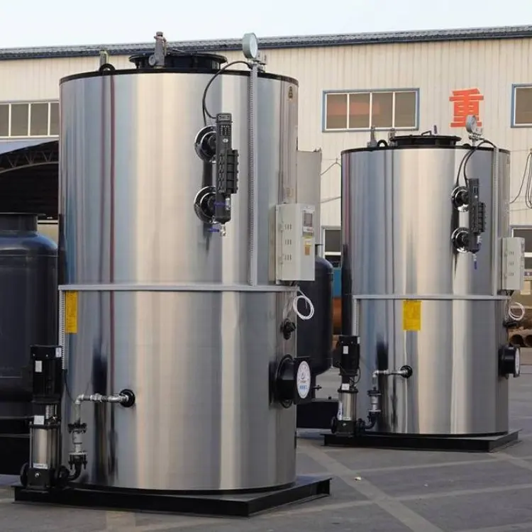China Factory 100Kg 200 Kg/H Caldera de vapor Pequeña caldera generadora de vapor LPG para equipos de lavandería