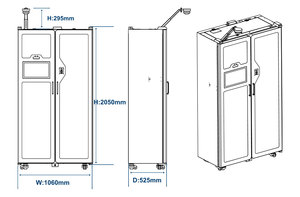 Uhf RFID công cụ Tủ lưu trữ thông minh cho hàng không mro điện tiện ích sản xuất tự động kiểm soát truy cập hàng tồn kho thời gian thực - Product Image 6