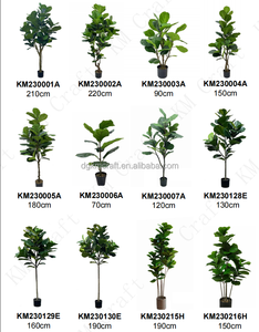 220cm künstliche Geigen blätter Feigen baum Faux Ficus Lyrata künstliche Grün Bonsai Pflanze für Innendekoration