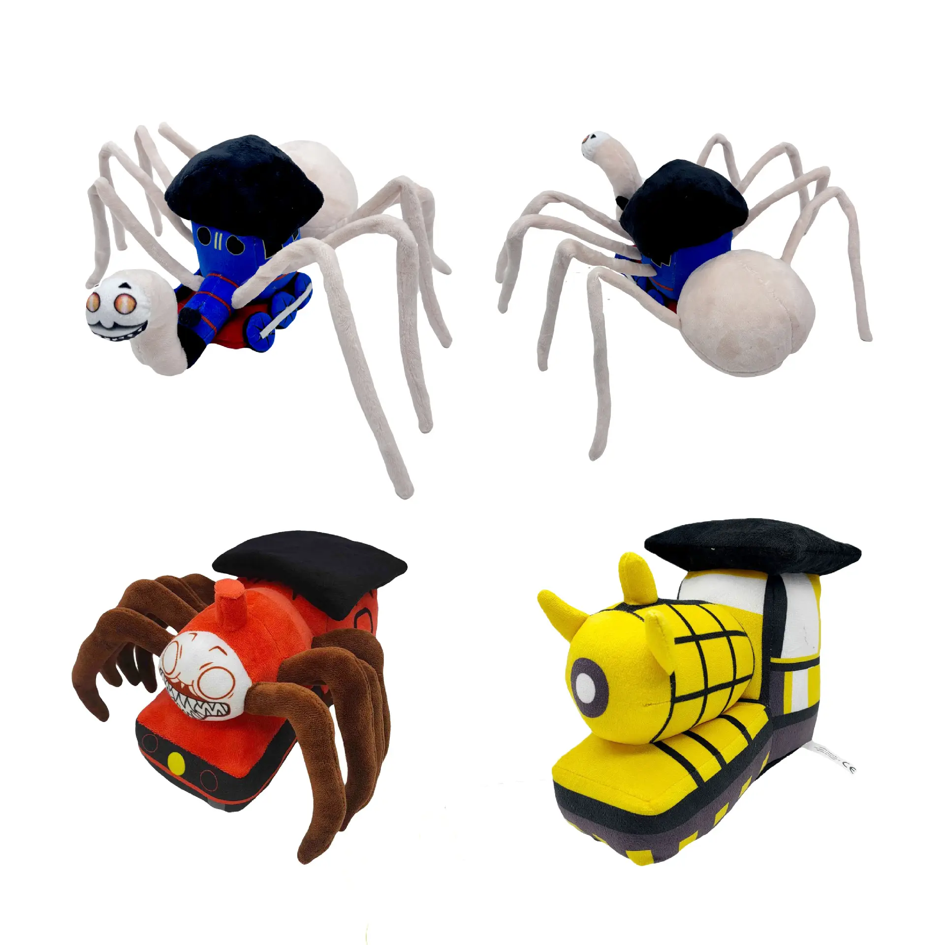 Mejor Venta de dibujos animados y Anime Choo-Choo Charles juguete de peluche tren Charles Thomas araña blanca Peluche de juguete de peluche de Halloween