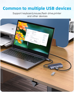 USB C至双HDMI适配器4K60Hz，用于双显示器的C型HDMI适配器，带USB和100W PD充电适配器，用于笔记本电脑 - Product Image 6
