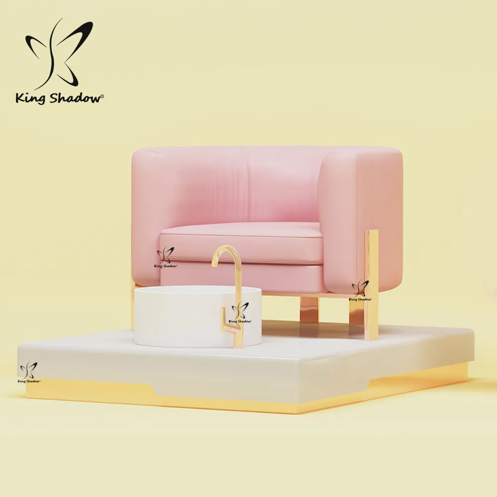 Chaises de Spa rose pour la reine des neiges, meubles de Salon de beauté, Station de pédicure de luxe, 110v / 220v