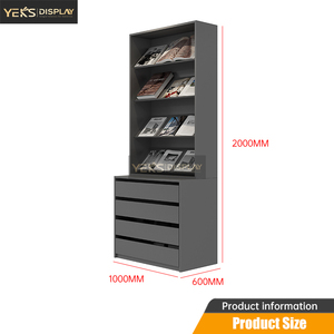 Im lặng tùy chỉnh kim loại gạch đá gỗ tủ trưng bày Giá trượt Kệ yeks TL-11 cho showroom Sàn Mẫu triển lãm - Product Image 2