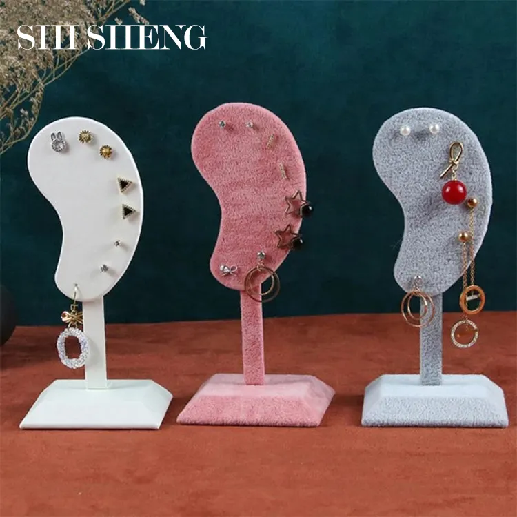 SHI SHENG Fashion Tragbarer Samt Ohrring Display Stand für Schmuck Hängende Lagerung Quaste Ohrringe Rack