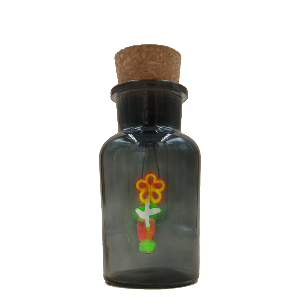 Flor de botella gris