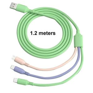 สายชาร์จ USB แบบ3-in-1สำหรับโทรศัพท์คอมพิวเตอร์ดาต้าใช้กับหูฟังได้ปรับแต่งได้ - Product Image 3