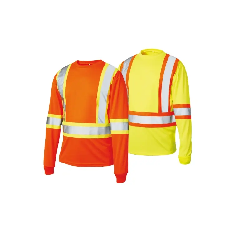 LX723 Lange Mouw Warmteoverdracht Reflecterende Veiligheid Polo Shirt