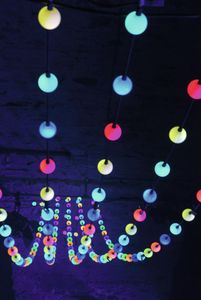 Профессиональный RGB 360 градусов украшение 40 мм Диаметр полноцветный dmx 3d светодиодный пиксельный шар матричный свет программируемый светодиодный занавес - Product Image 5