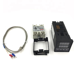 REX-C100 Digital <strong>PID</strong> <strong>Temperature</strong> <strong>Controller</strong> Thermostat <strong>SSR</strong> <strong>Output</strong> + Max.40A <strong>SSR</strong> Relay + K Thermocouple Probe RKC