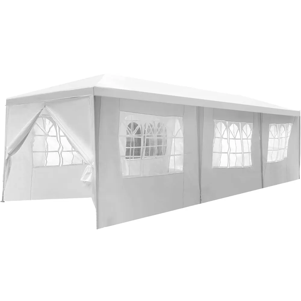 10x30FT 3x9M Outdoor Party Tent for Wedding Event Canopy Marquee Tent with Removable Sidewalls