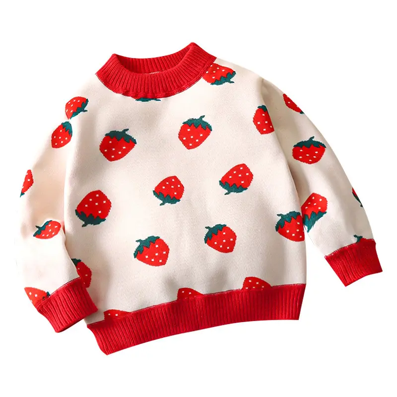 Fábrica Oem Inverno Baby Sweaters Algodão Orgânico Modern Baby Kids Girls Toddler Blusas De Malha