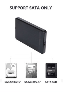 2.5インチSATAHDD SSD5Gbps用のSATA-USB3.0ハードドライブエンクロージャーUSAPをサポート - Product Image 3