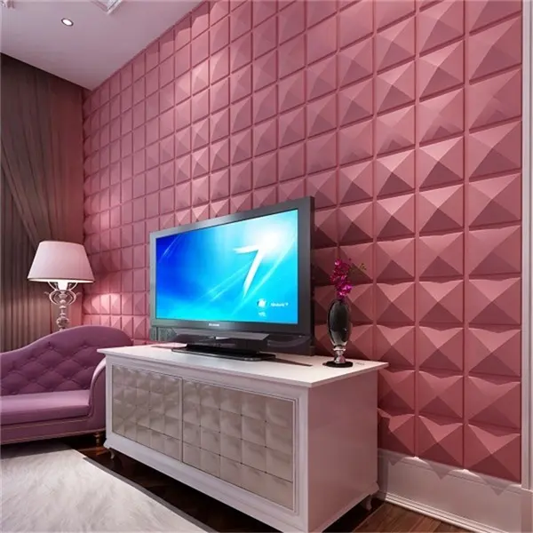 Moderne tapete wohnzimmer tv sofa 3d geprägte wand panels 3d weiß wand panels