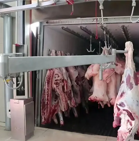 Máquina de matanza de vacas Fácil de operar Máquina de descenso de entrega de canales Máquina de matanza Equipo de carnicero