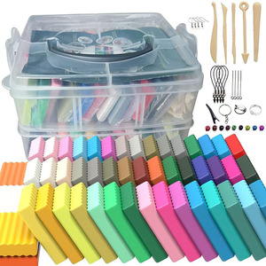 Meihui Art Modeling <strong>Clay</strong> Kit for Kids 50 Colors Non Sticky Reusable Polymer Creative DIY Soft <strong>Clay</strong> with Sculpting Tools - Product Image 1