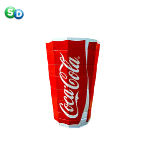 Mới nhất thiết kế Cocacola chai hình dạng POS khuyến mãi bán lẻ posm tông linh hoạt có thể gập lại phục hồi hiển thị đàn hồi đứng - Product Image 3