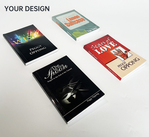 Özel çin kitap baskı şirketi Custom <span class=keywords><strong>Made</strong></span> ucuz Softcover Paperback kitap baskısı talep üzerine altın folyo