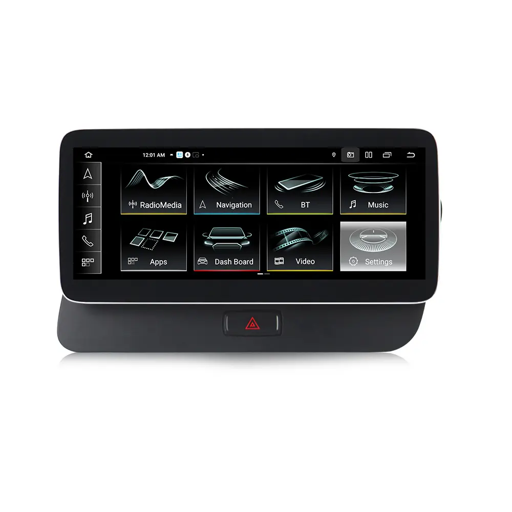 MEKEDE-Reproductor de DVD para coche, radio con MNX Android, 4G, 8 núcleos, 6 128G, para Audi Q5 2010-2017, pantalla táctil con BT, WIFI, DVR, ADAS