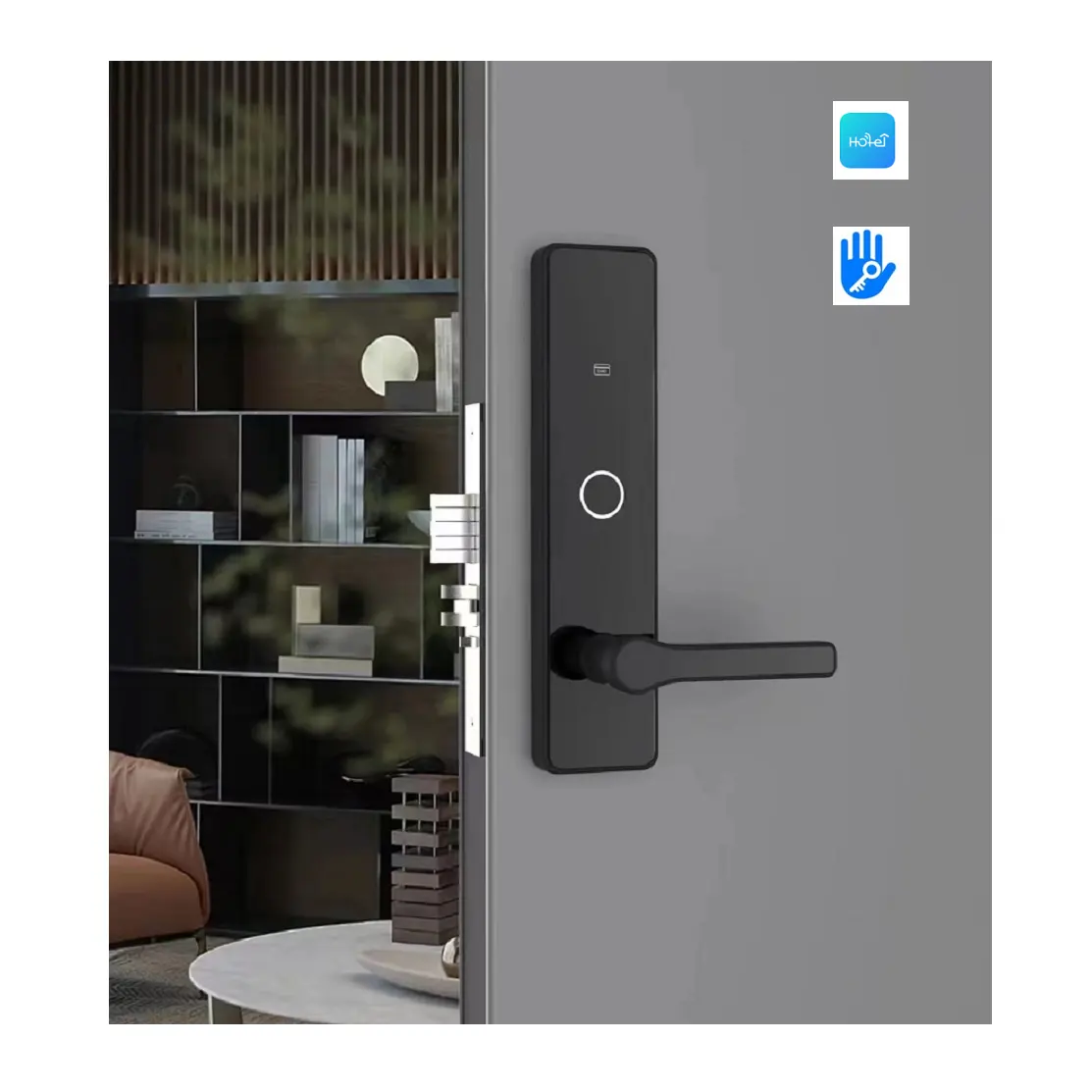 Serrure de porte d'hôtel de carte de Rfid de vente d'usine, système intelligent électronique d'hôtel de carte-clé numérique avec le logiciel d'application de Tthotel Wifi